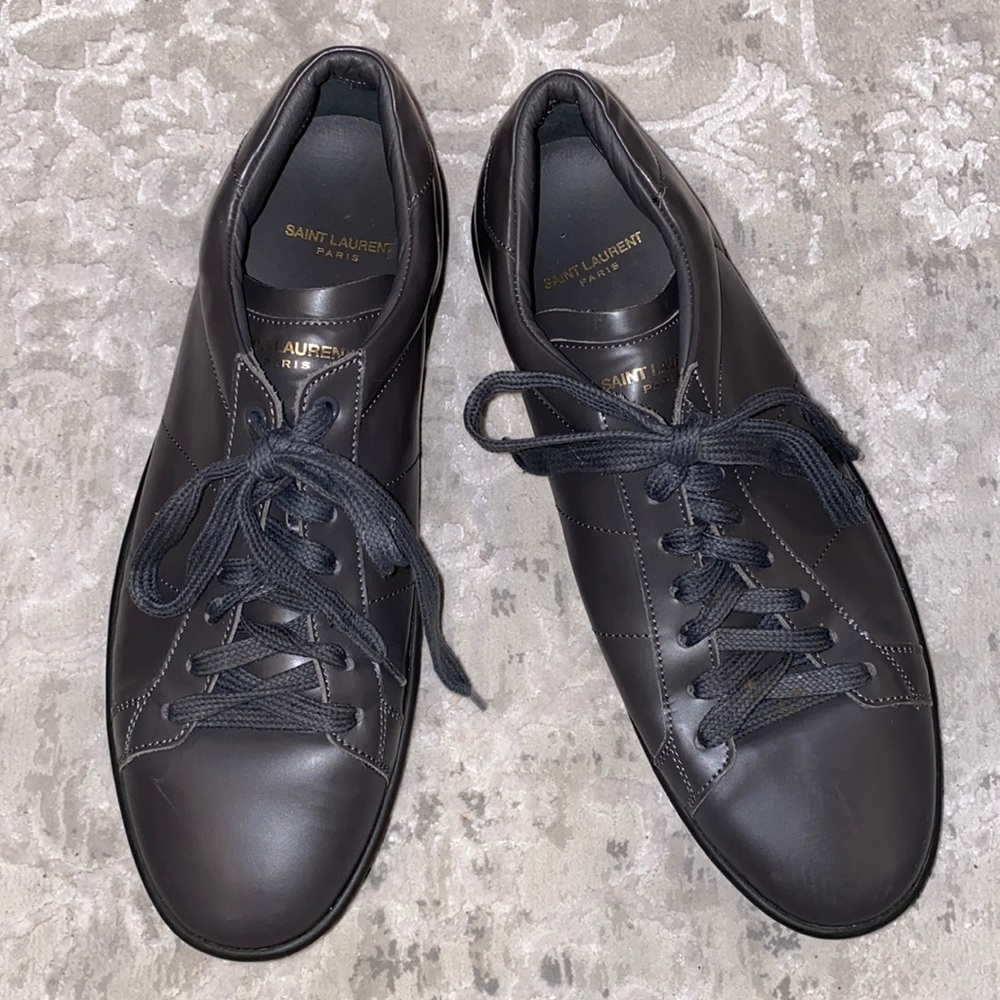 Yves Saint Laurent Mens Leather Sneakers